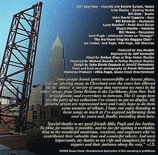 American Stranger CD Inside Cover